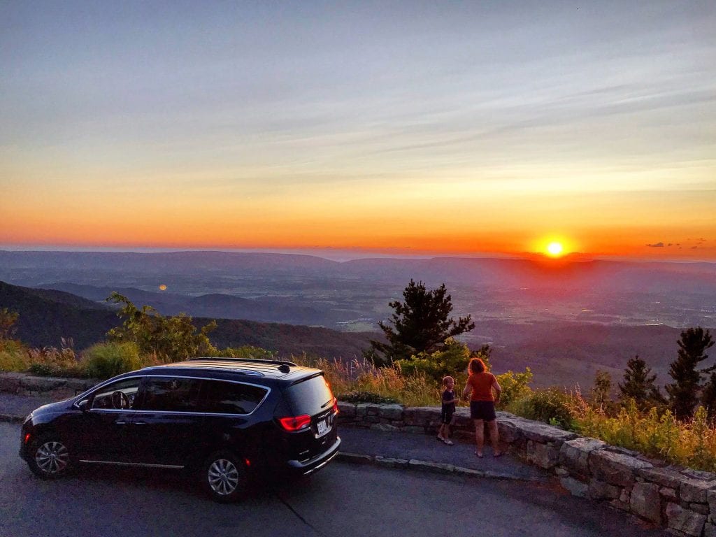 Sunset on Skyline Drive